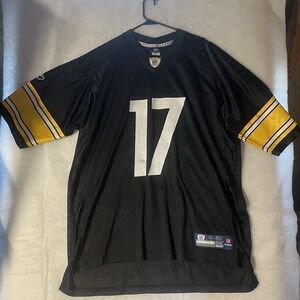 Pittsburgh Steelers Mike Wallace Reebok Official Football Jersey #17 Size XXL
